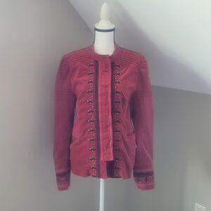 Free People Maven Pintuck Military Jacket